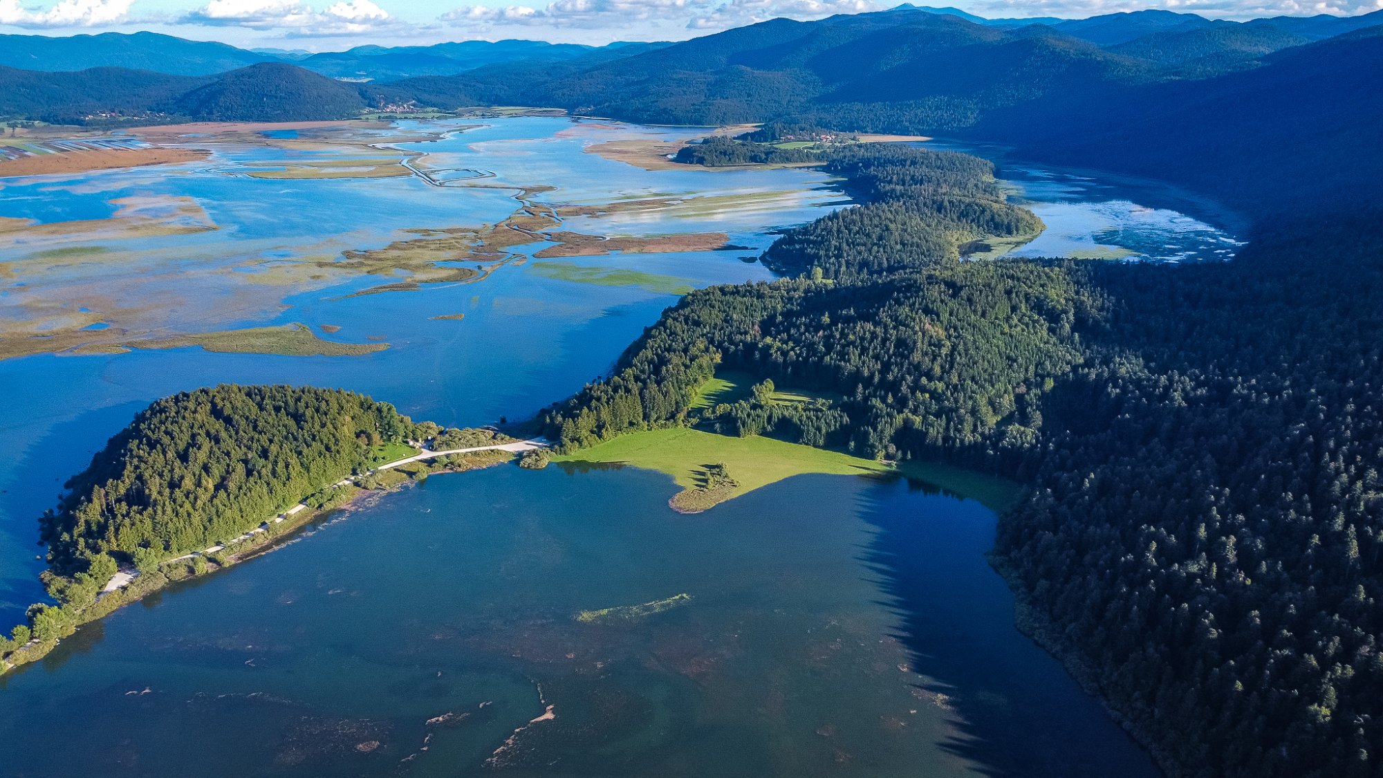 Cerknica Lake aerial